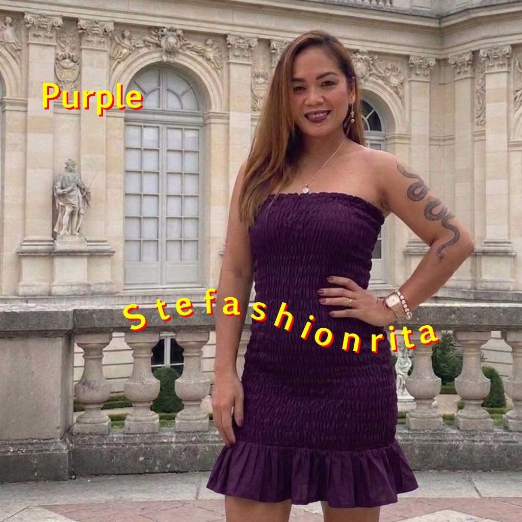 dress bali dress kemben full karet dress polos karet tuffle
