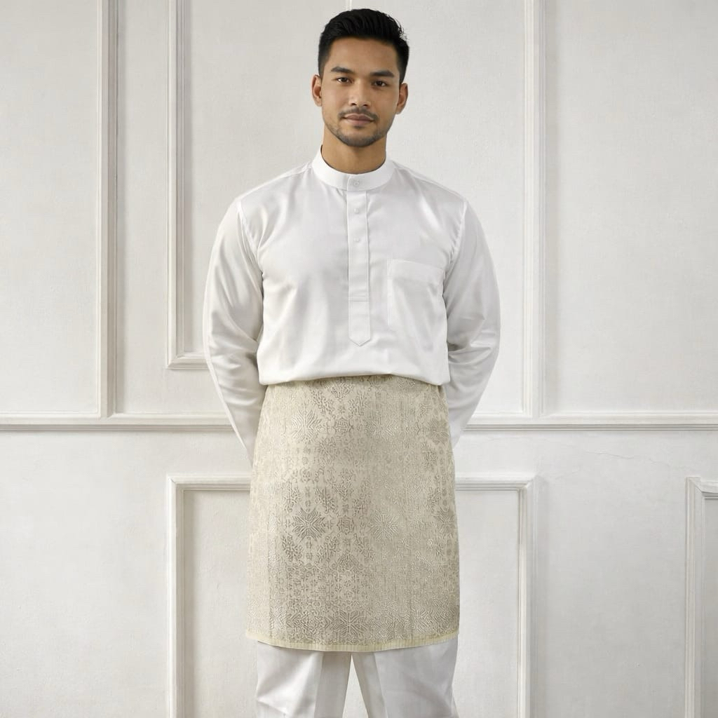 Mfclothing_Kain samping melayu pria termurah | rumpak melayu kain songket samping pria | bawahan son