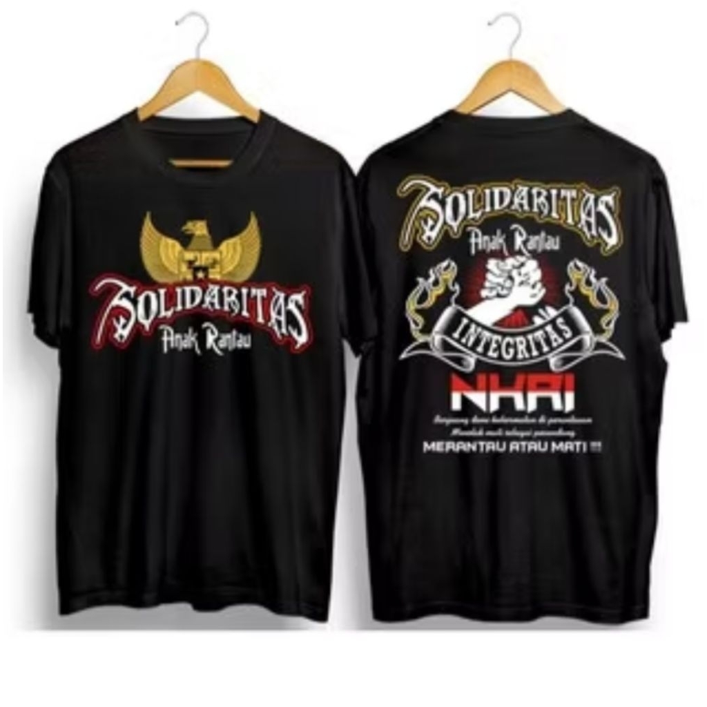 Kaos Distro SOLIDARITAS ANAK RANTAU INTEGRITAS NKRI Kaos Sablon Custom/Kaos T-shirt Pria Dan Wanita