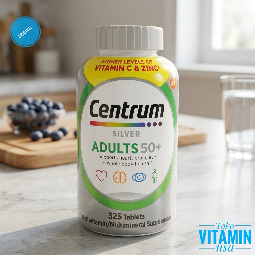 Centrum Silver Adults 50+ Multivitamin 325 Tablets Original 100%