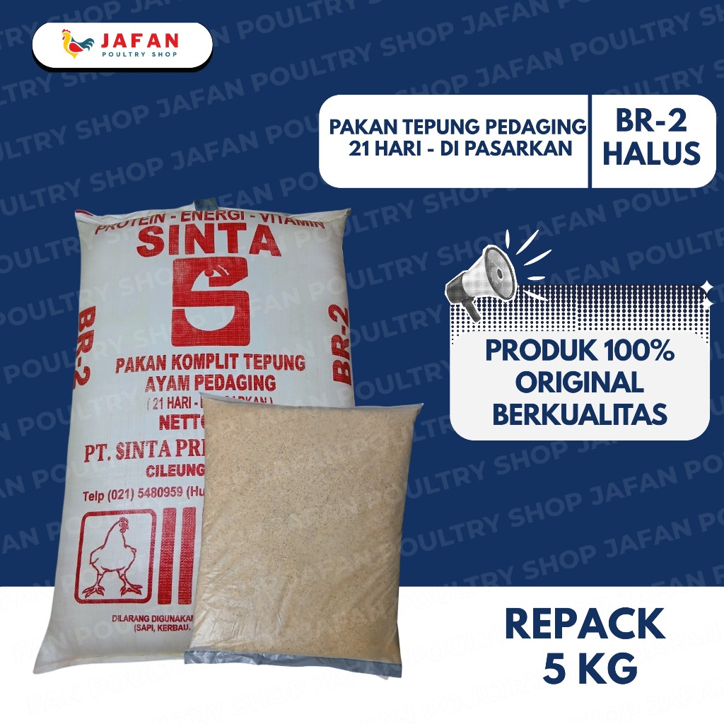BR2 1 KG Pakan Ayam Pur Halus
