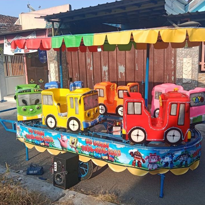 ODONG ODONG KERETA PANGGUNG ANAK LISTRIK MINIATUR TAYO ISI 6