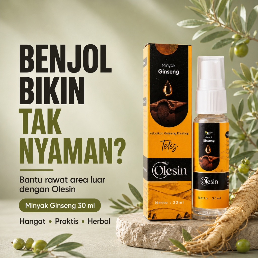 OLESIN.ID | Minyak Herbal untuk Benjolan Lipoma dan Lancarkan Peredaran Darah