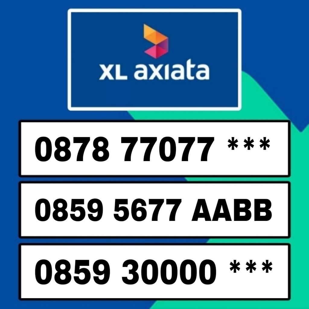 Nomor cantik XL seri rapih AABB - ABAB
