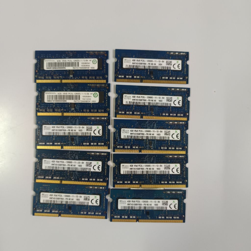 sodim ddr3 4gb pc3l 12800 memori ram laptop samsung skhynix micron.