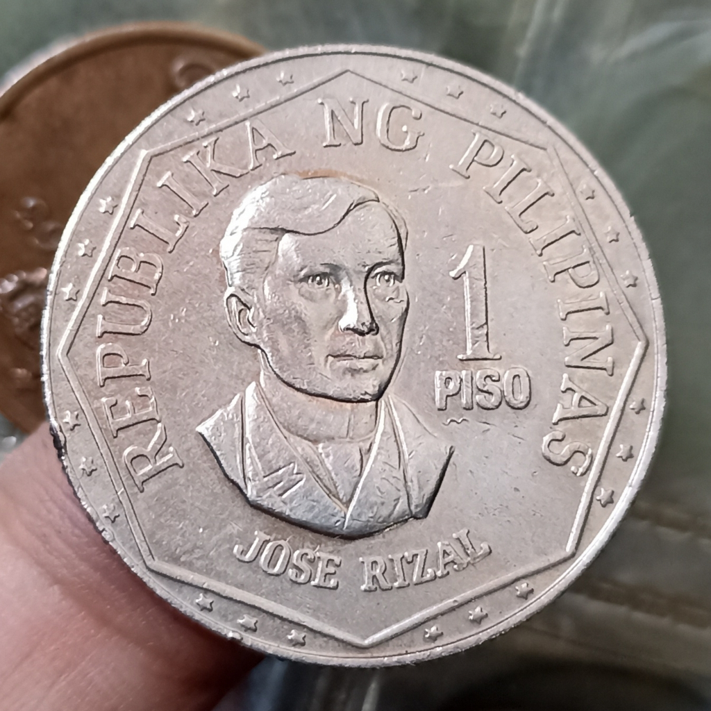 Koin Kuno Philipina 1 Piso - Jose Rizal Tahun 1976