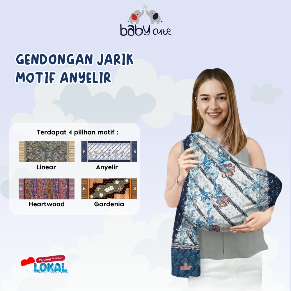 Baby Cute Gendongan Bayi Jarik Motif