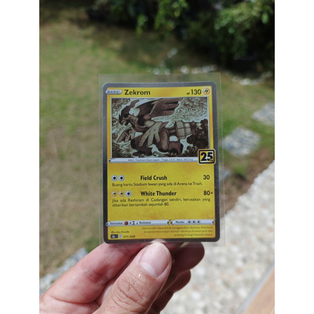 kartu pokemon Indo Foil 25th 2021 Zekrom