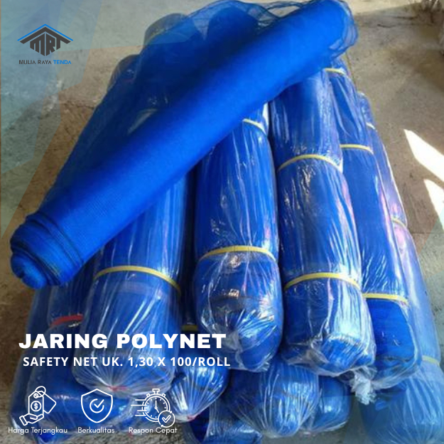 Jaring Polynet / Jaring Proyek Biru Ukuran 1,3 x 100 m