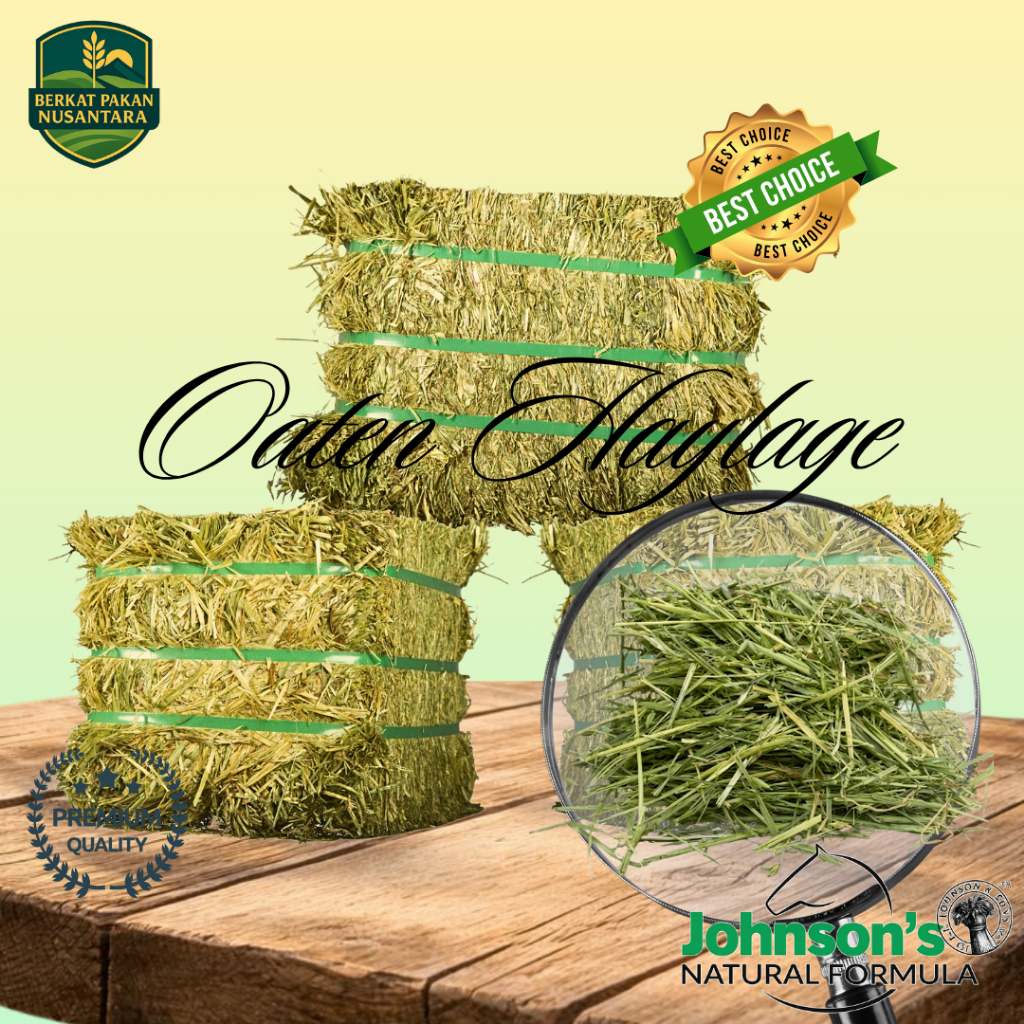 Johnson's Oaten Hay 500gr dan 1kg Makanan Kelinci Kuda Sapi
