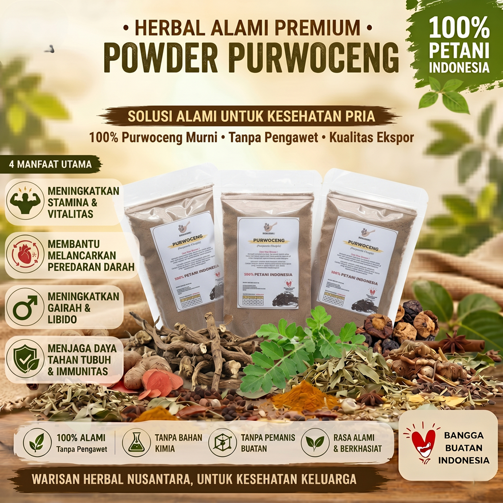 Purwaceng Asli Dieng Bubuk 50 Gram Purwoceng - Koshoku