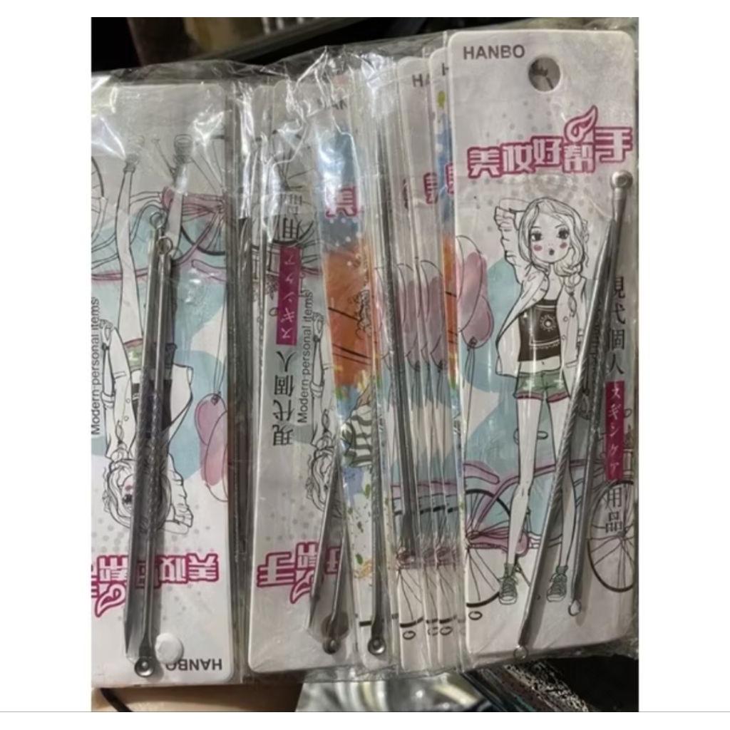 Pinset komedo/ pinset pembersih hidung/alat untuk komedo motif acak