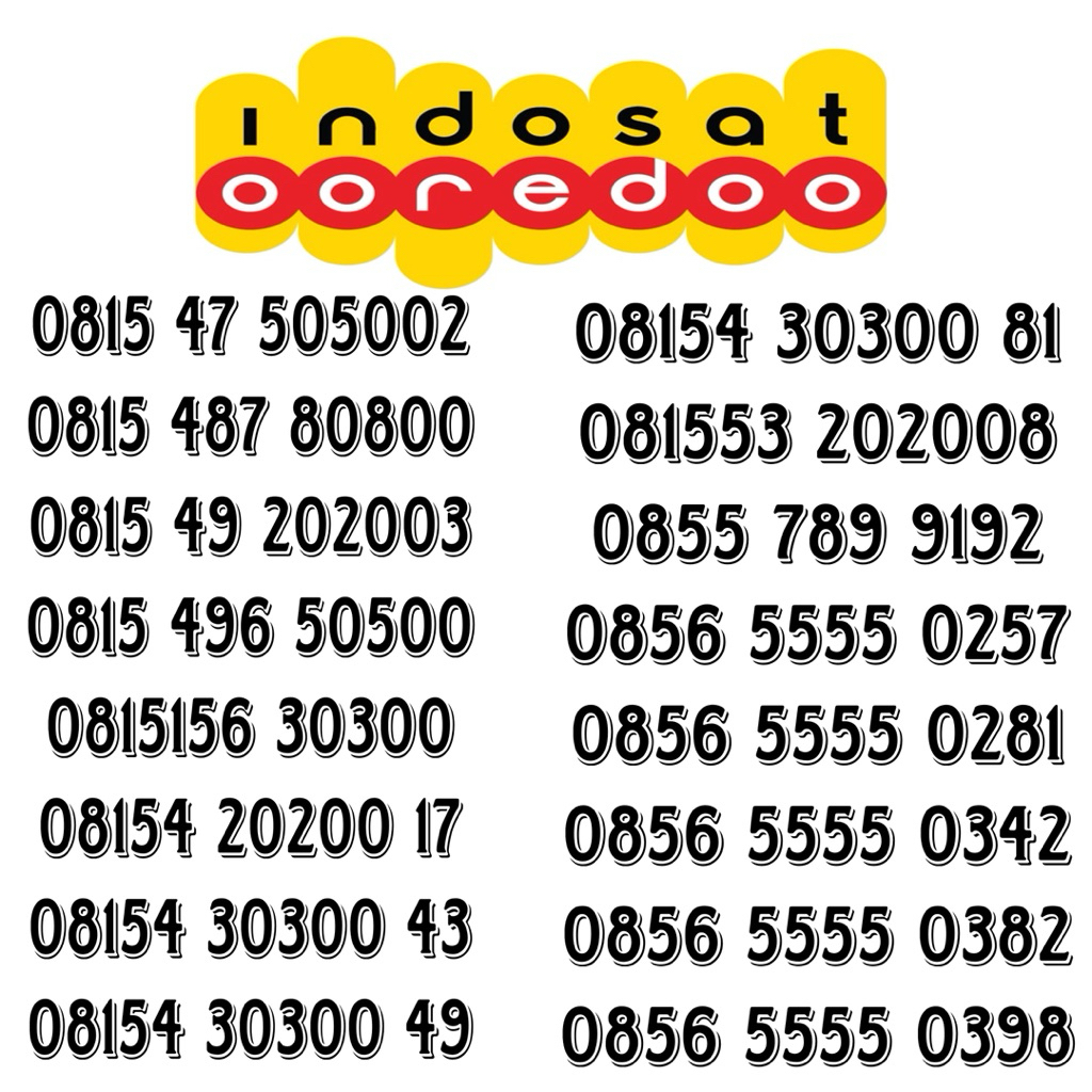 Kartu perdana indosat jaringan 4G support 5G FREE 3GB NASIONAL