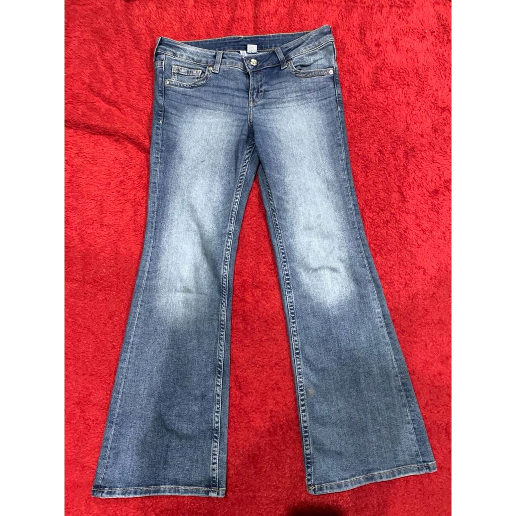 Celana Jeans Cutbray Low Waist H&M Preloved