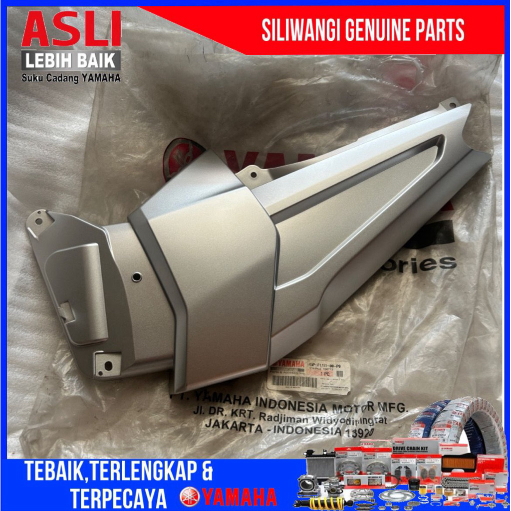 45P-F1711-00-P0  COVER TUTUP AKI BODY SAMPING KIRI COVER SIDE COVER TUTUP ACCU BATERAI YAMAHA BYSON 