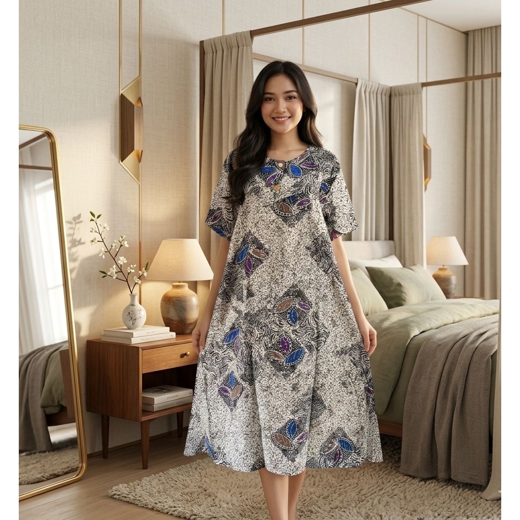 KF 21 | daster Marisa smt pias kancing | standar