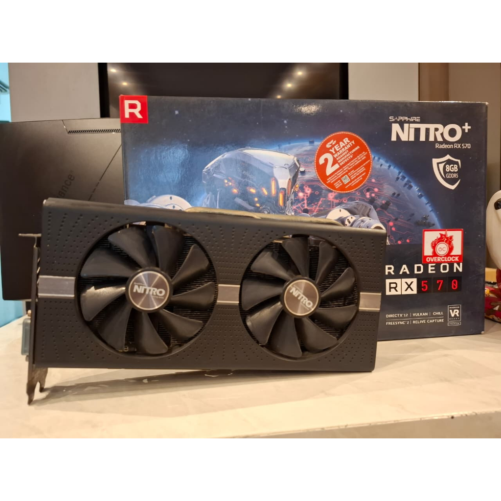 VGA SAPPHIRE NITRO+ PLUS RADEON RX 570 / RX570 8GB GDDR5 - Second 2ND