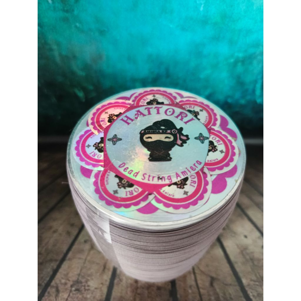 Gelasan Matot Logo Pink Amiera Hattori (Logo Bunga) Bahan Abu Monster Size 0.22'5 Klos 6000 Yard