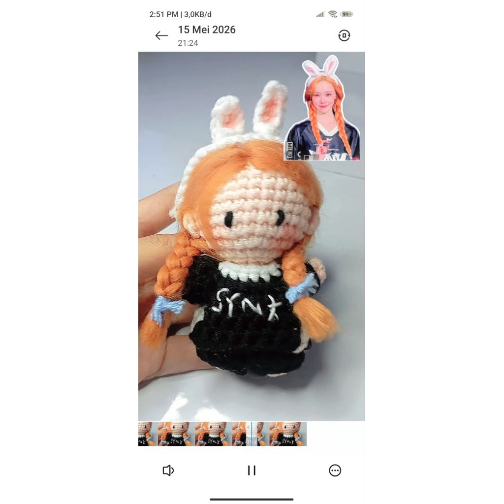 cimool.ch Amigurumi Aespa Winter oyen Keychain Rajut Gantungan Kunci Boneka Doll