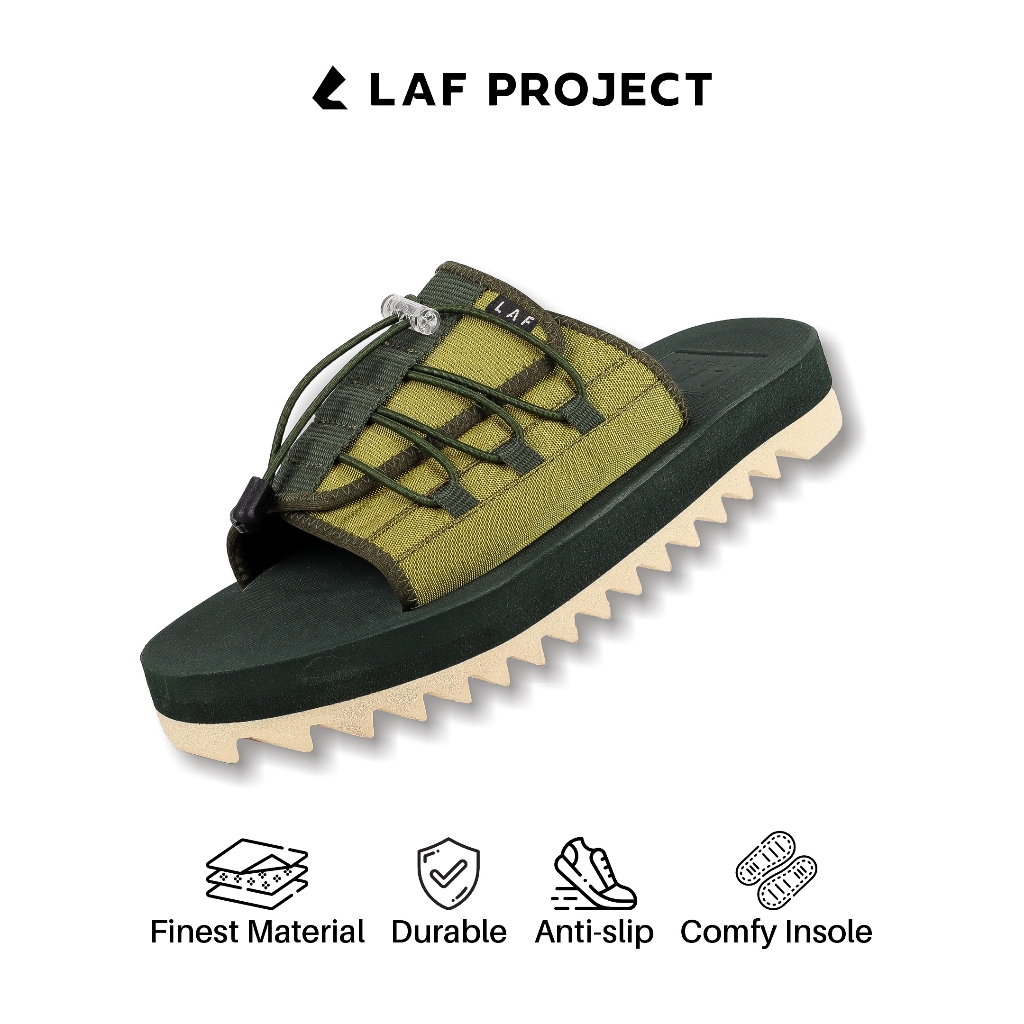 LAF Project - Sandal Slide Slop Sendal Original Hijau - Kanoa