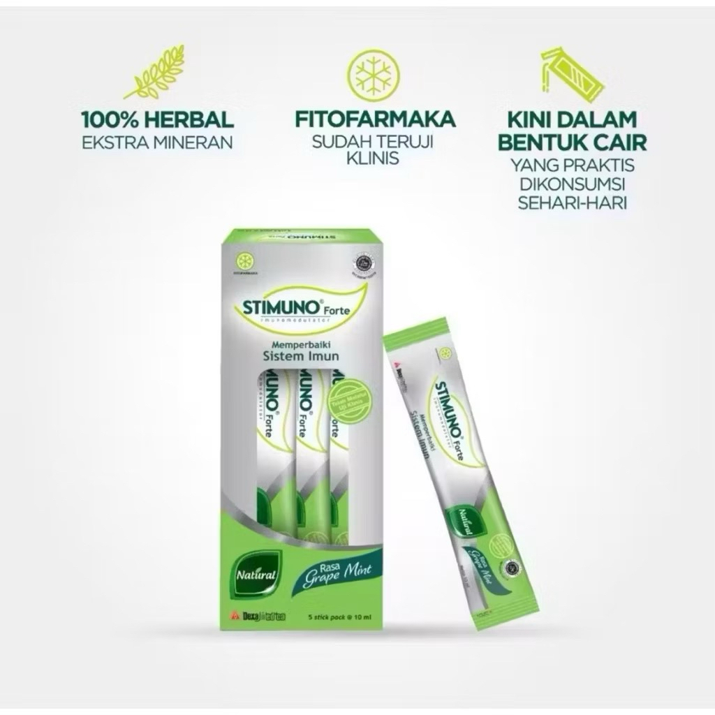 STIMUNO FORTE STICKPACK 10ML - 5 SACHET Grape Mint