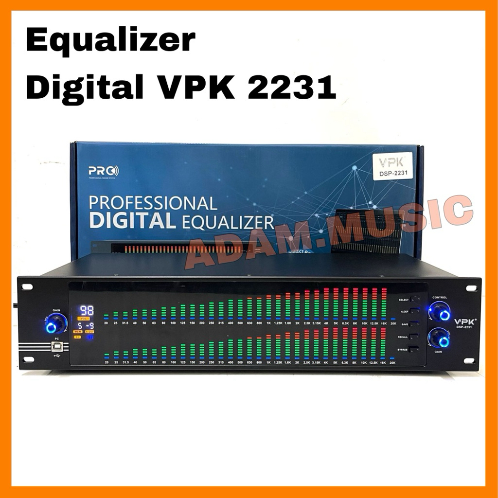 Equliser Digital VPK DSP 2231 Original Equalizer Digital VPK