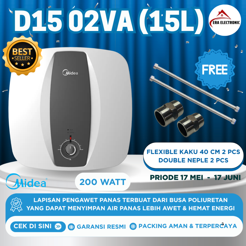 Midea D10-02VA Pemanas Air Listrik - Water Heater