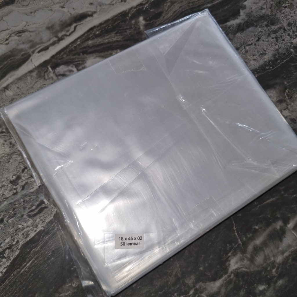 Plastik PP Bening Plastik Kerupuk Tebal 02 18x45