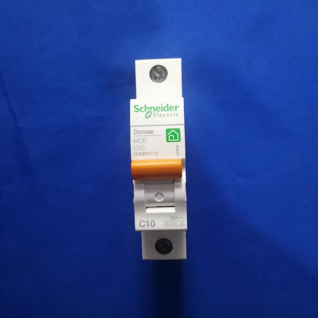 DOMF01110 NEW DOMAE MCB 10A Ampere 1Phase 6KA Schneider