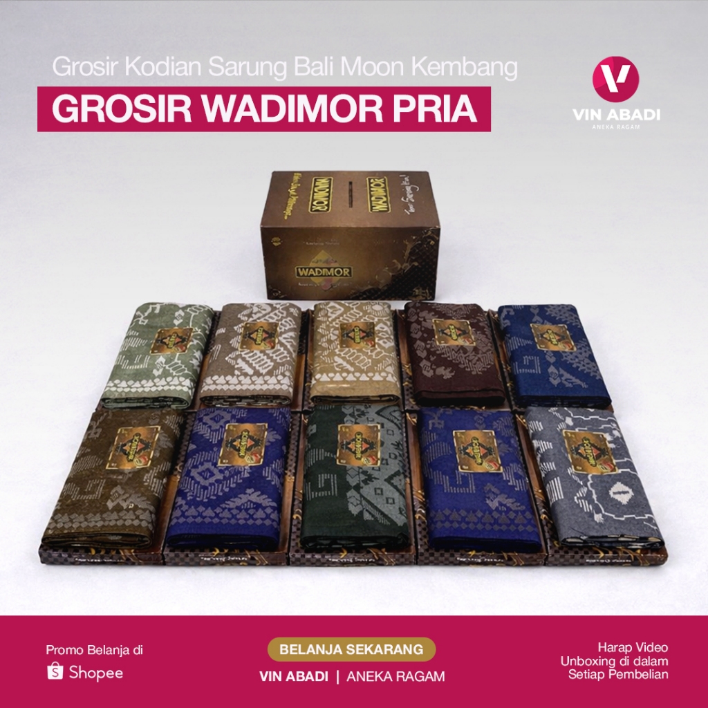 Grosir Kodian Sarung Wadimor Kembang Batik / Balimoon