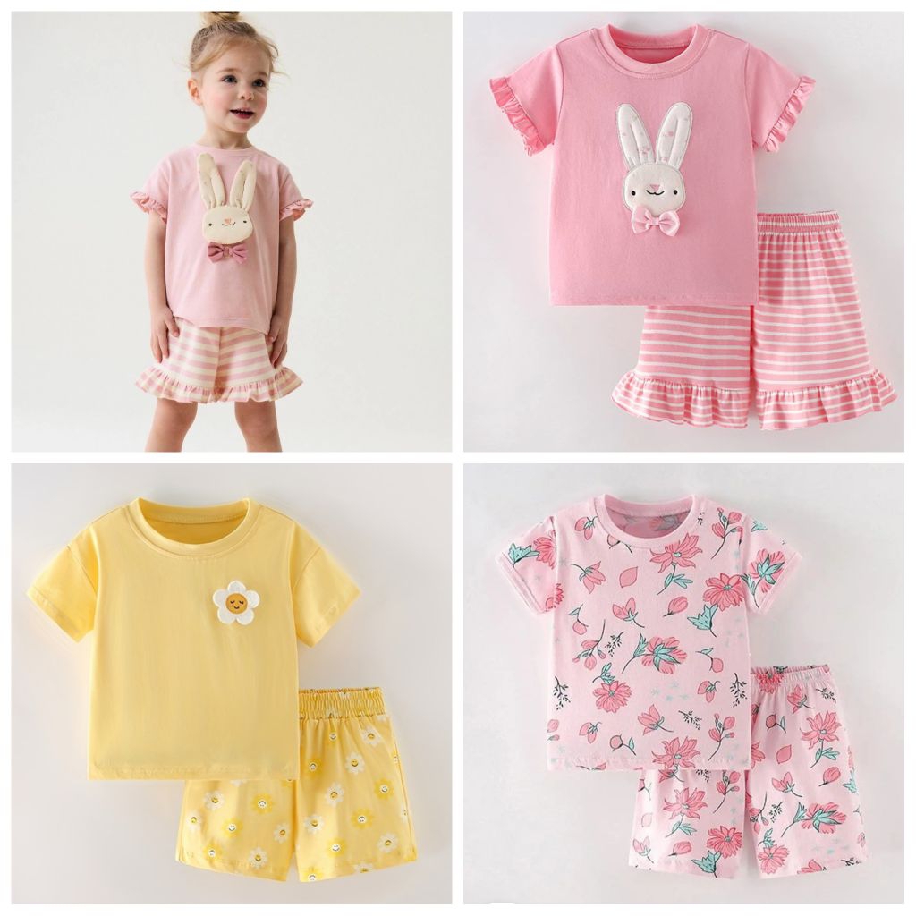 Setelan Baju Anak Perempuan (3-8y) Lucu Malwee