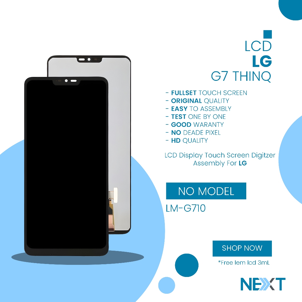 LCD LG G7 Thinq / LM-G710 - Fullset Touchscreen Original