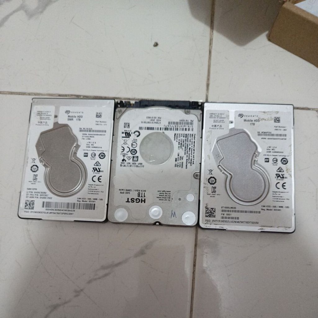 hdd 1 tb 2.5 rusak