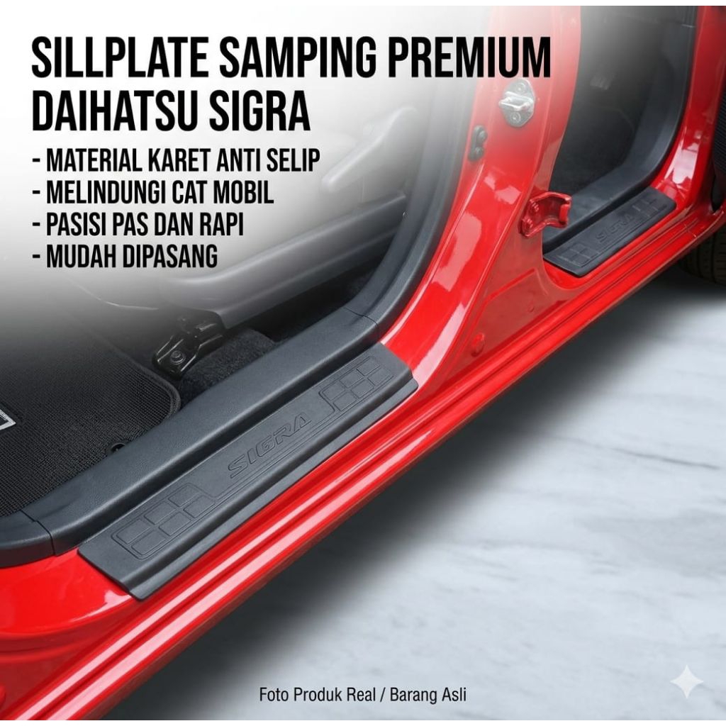 SILLPLATE INJAKAN SAMPING MOBIL CALYA SIGRA PLASTIK ABS