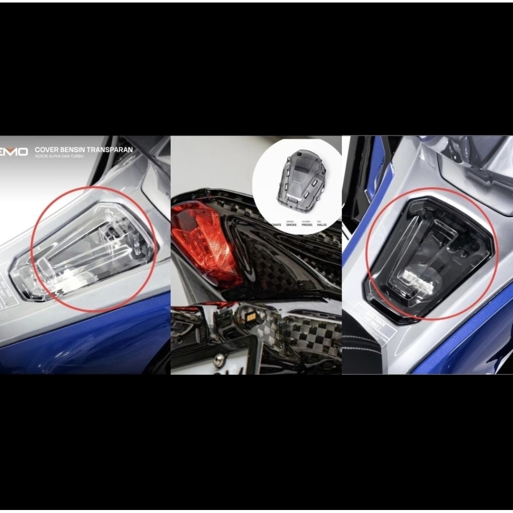 Nemo Mika Stop Aerox Turbo Aerox Alpha / Tutup Tangki Aerox Turbo