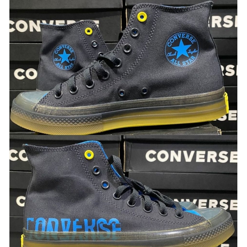 SALE SEPATU CONVERSE CTAS HI CX LOGO REMIX - BLACK