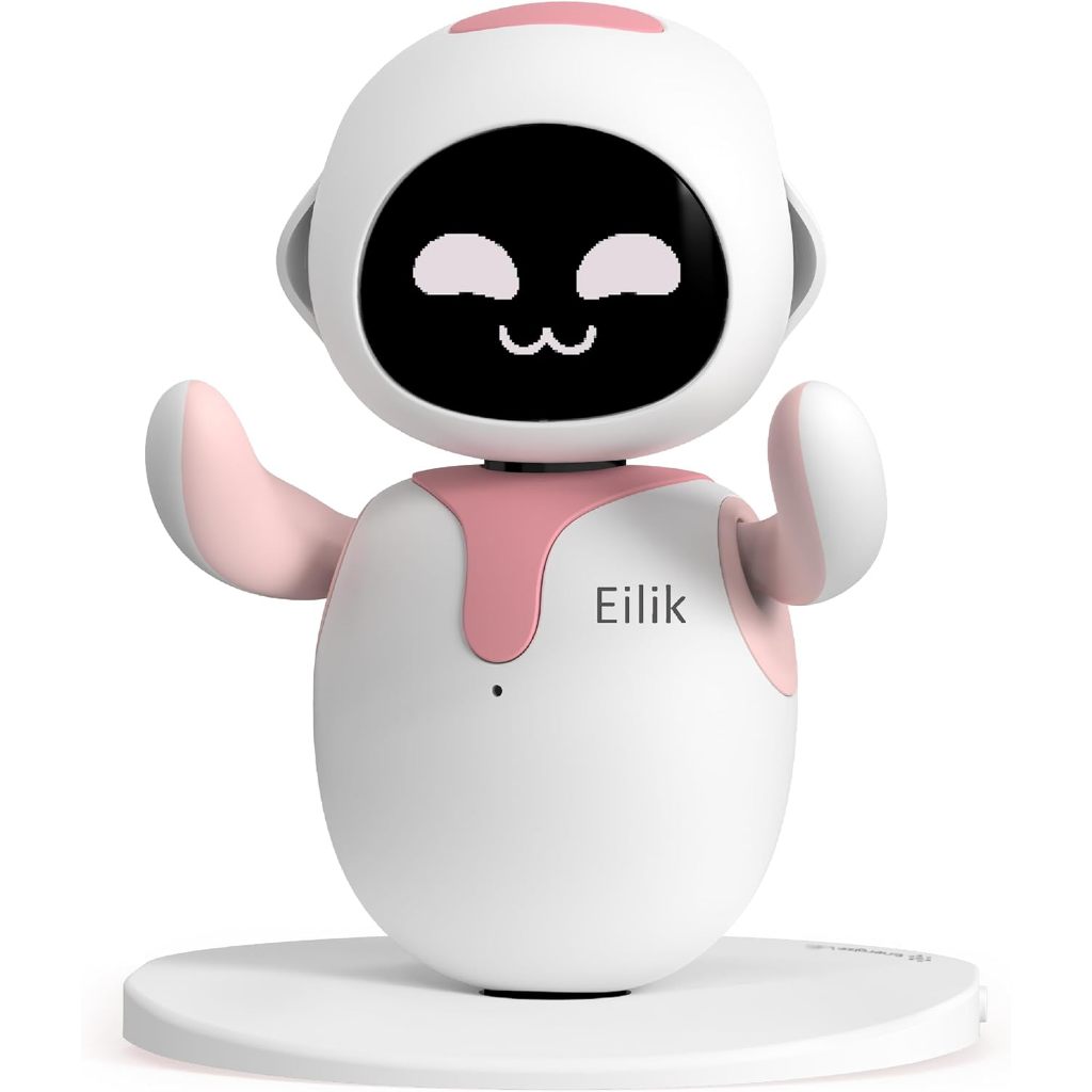ENERGIZE LAB Eilik Pink - Touch Interactive Toys, Cute Robot Pets with Abundant Emotions