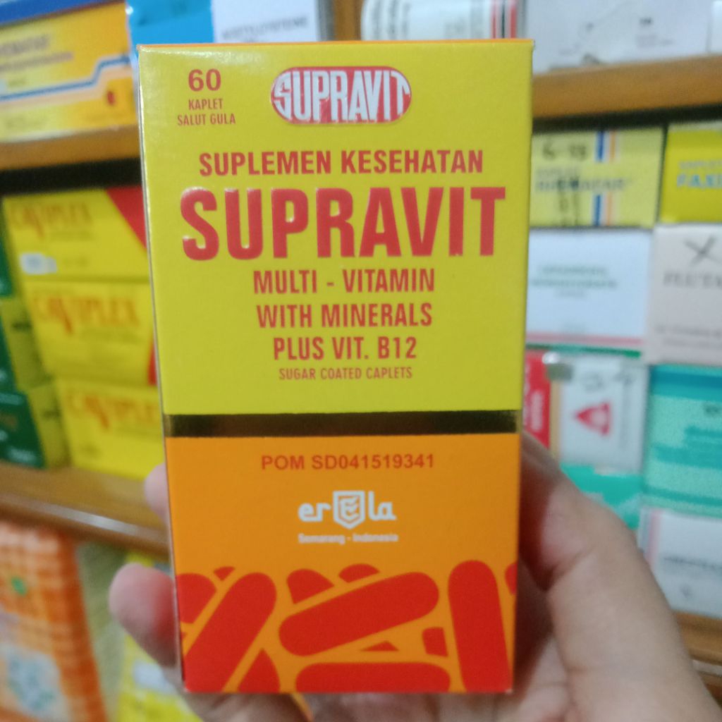 Supravit multi-vitamin dengan mineral + B12