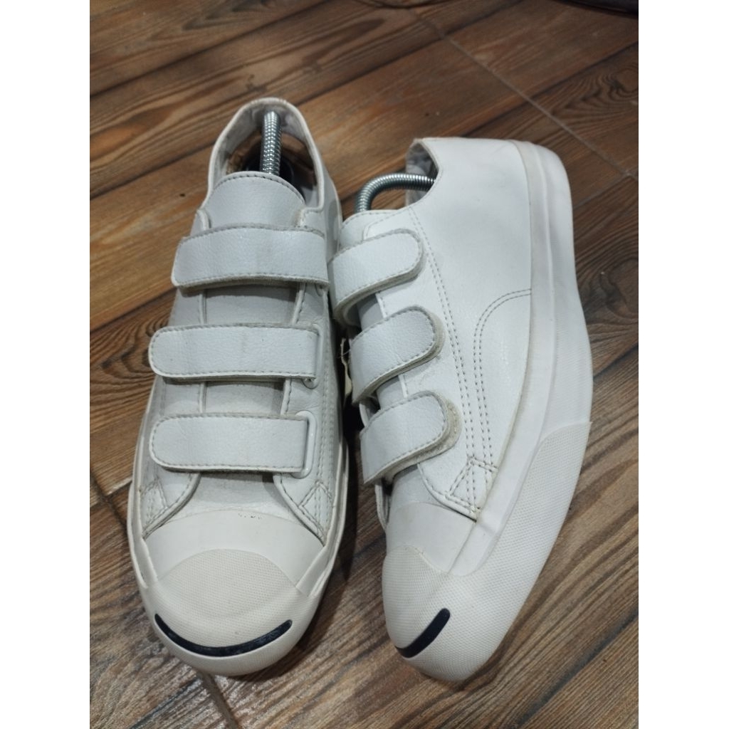 CONVERSE JACK PURCELL VELCRO WHITE LEATHER