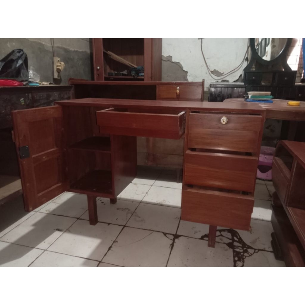 Bufet TV Jati Jadul Lawas Vintage Kuno