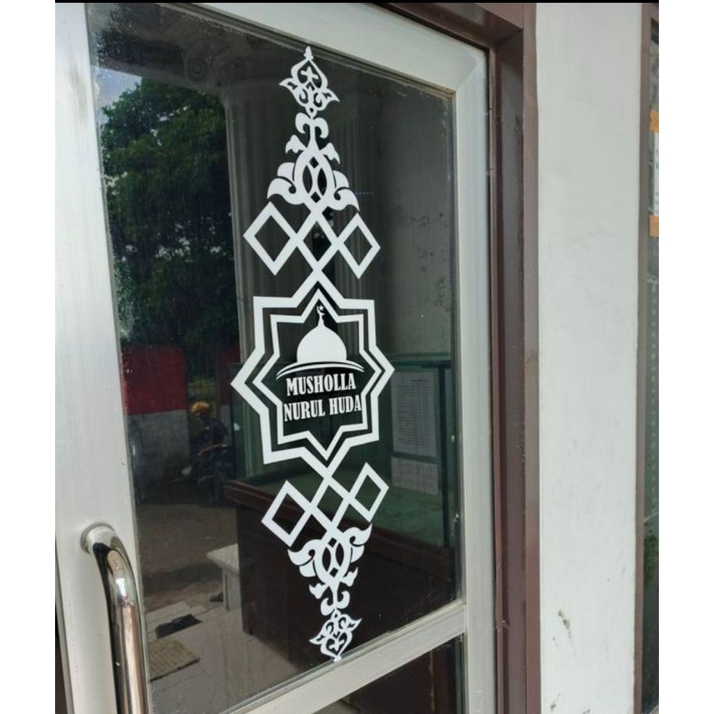 cutting stiker kaligrafi logo masjid custom nama masjid