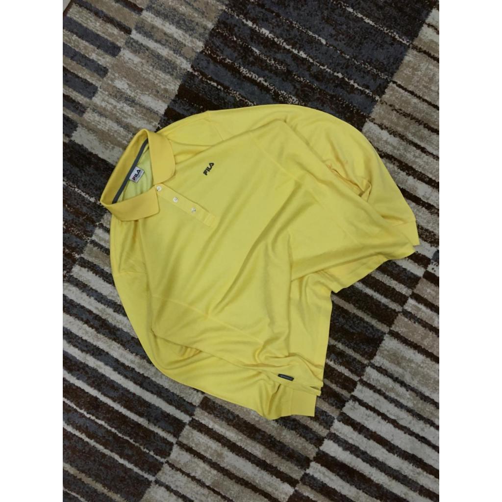 Polo Fila Long Sleeve Yellow Original