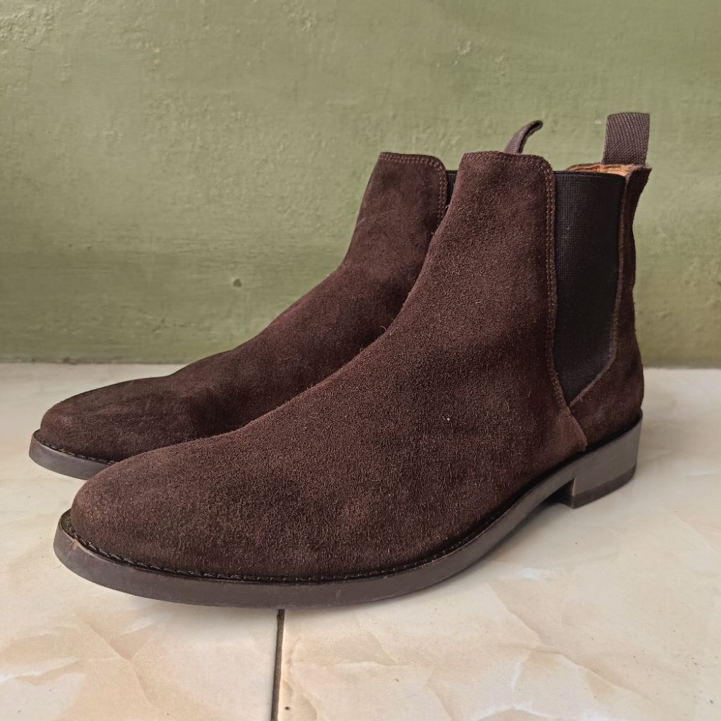 SEPATU RUDY'S PARIS CHELSEA BOOTS SUEDE SEPATU CHELSEA BOOTS BROWN