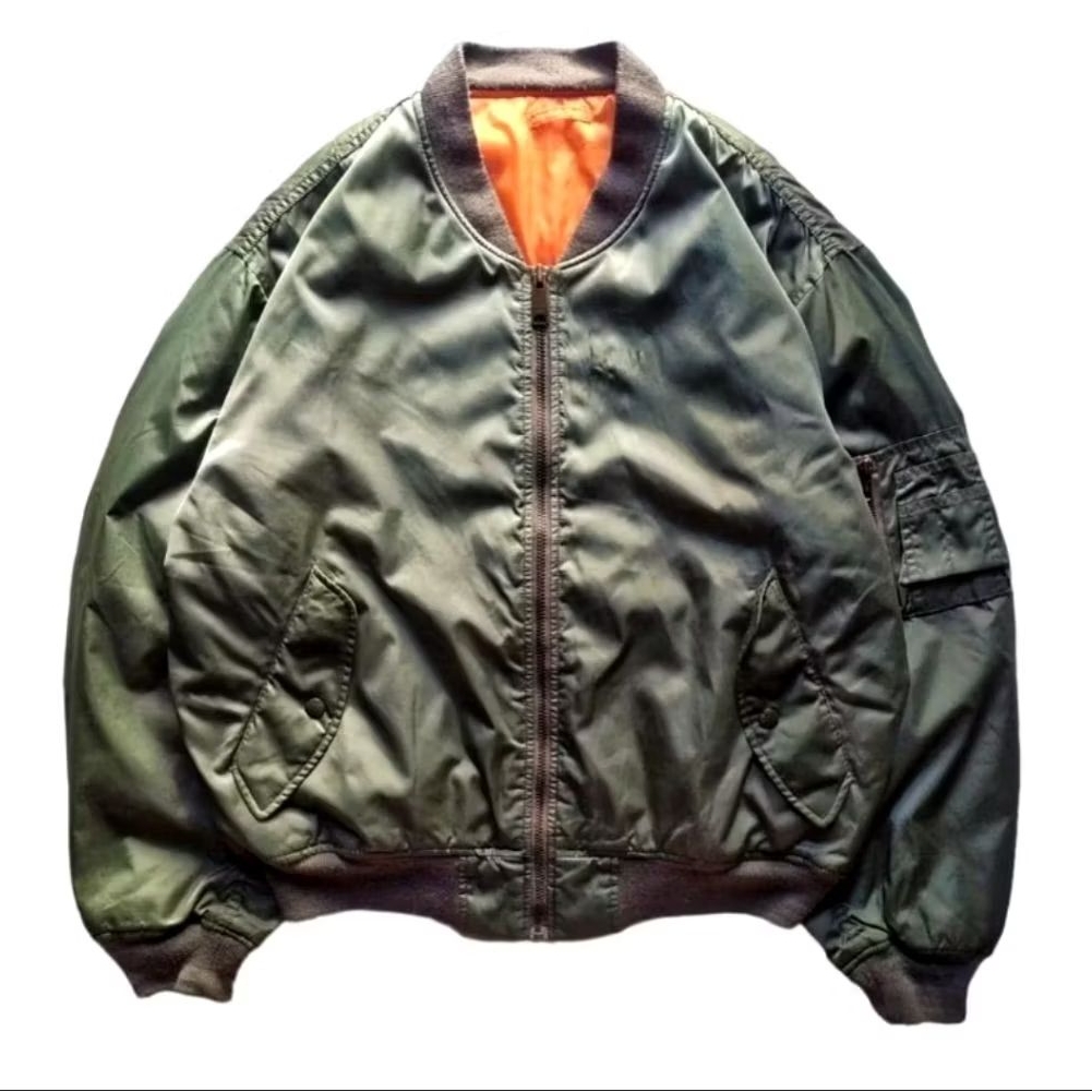 VINTAGE UNIQLO FLIGHT MA-1 BOMBER JACKET Japan Size S fit L