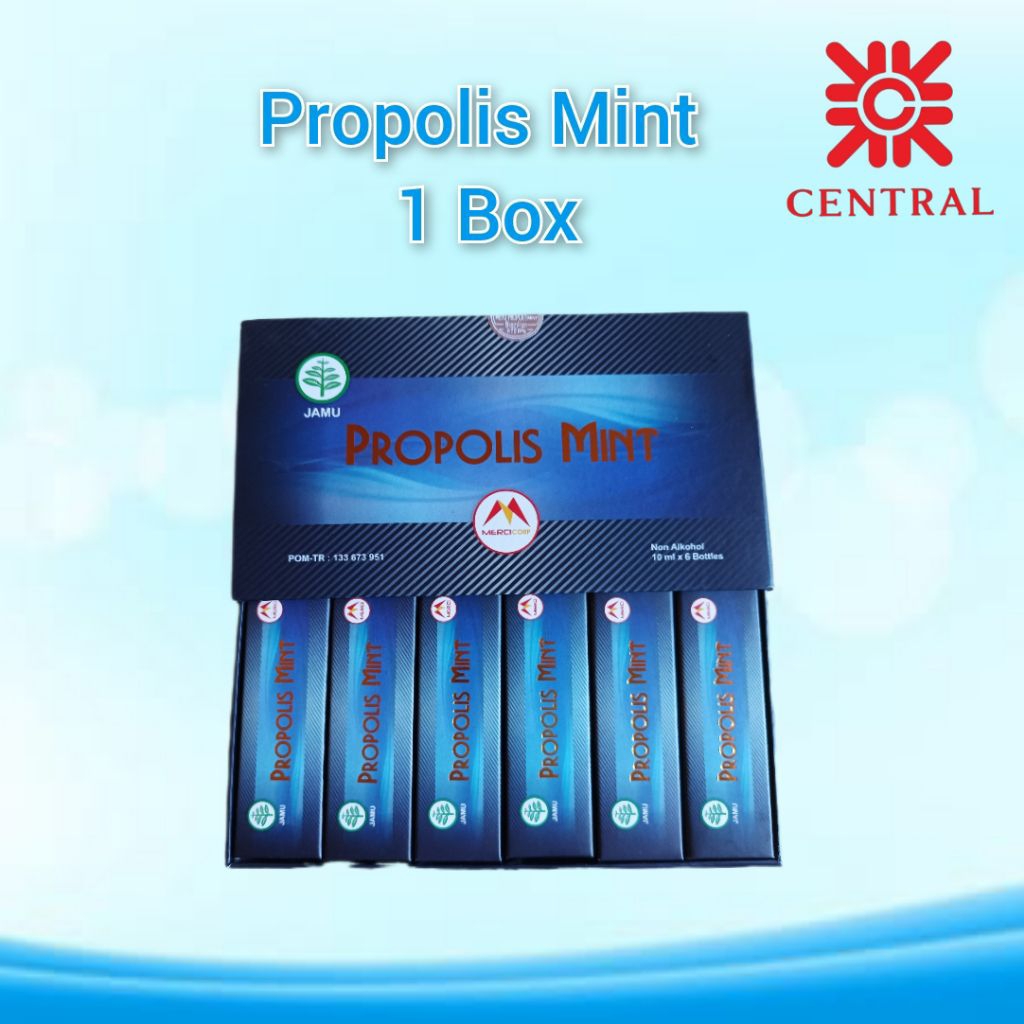 1BOX ISI 6 BOTOL MERCI PROPOLIS BRAZILIAN MINT ORIGINAL MERCI propolis