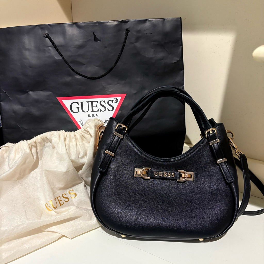 [PRELOVED] GUESS Lefia Small Satchel Sling Bag 100% ori
