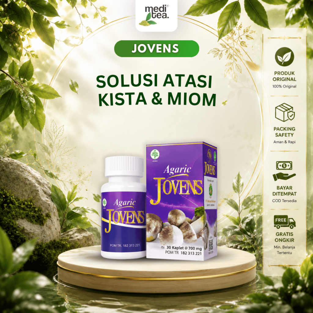 AGARIC Jovens - Obat Herbal Kista Miom Kanker Tumor Jamur Dewa - 30 Kaplet