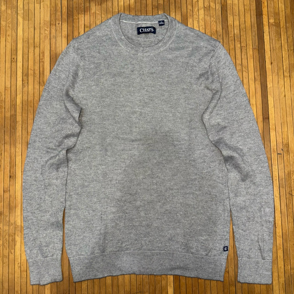 CHAPS RALPH LAUREN RAJUT GREY KNITWEAR