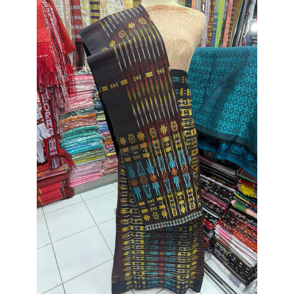 Songket tarutung tenun tangan asli hitam margatip