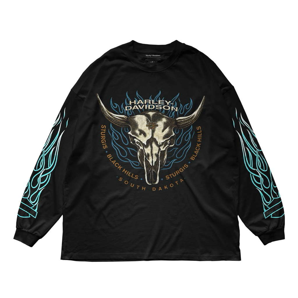 Harley Davidson -  Dakota Vintage Longsleeve / Kaos Longsleeve Harga Murah Berkualitas